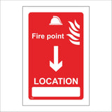 FI402 Fire Point Location Below Sign