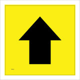 WM067J Forward North Nature Trail Arrow Yellow  Countryside Guide