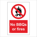 FI438 No BBQs Or Fires