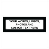 CC301A Your Words Choice Text Logo Photo Pics Custom Image