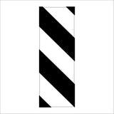 TR785 Chevron Black White Road Safety Turn Vehicles