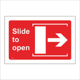 FS404 Slide To Open Right Arrow Red