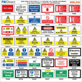 WT453 Caution Bag Ejecton Area Keep Away Fromm Marked Area