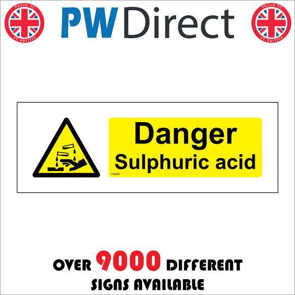 HA349 Danger Sulphuric Acid