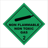 HA265 Non Flammable Non Toxic Gas 2 Green Diamond Placard