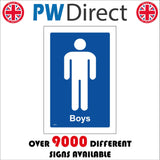 TS031 Boys Toilet White On Blue