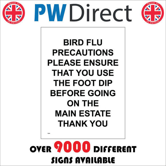 TR969 Bird Flu Precautions Use Foot Dip Before Going On Estate