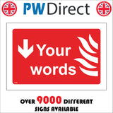 FI455 Fire Bucket  Down Left Arrow Your Words Made To Order