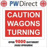 CS359 Caution Wagons Turning