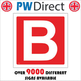 FI350 Letter B Alphabet Listing Shelving Assembly Point