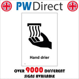 TS131 Hand Drier Black On White