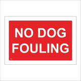 PR532 No Dog Fouling White On Red