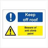 MU380 Keep Off Roof Beware Anti Climb Paint