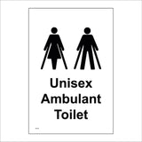 TS170 Unisex Ambulant Toilet Male Female Black On White