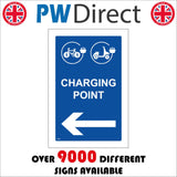 TR836 Charging Point Left Arrow Bike Moped