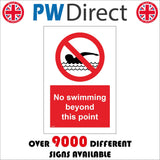 PR533 No Swimming Beyond This Point
