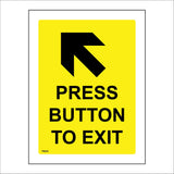 TR950 Press Button To Exit Diagonal Arrow Up Left