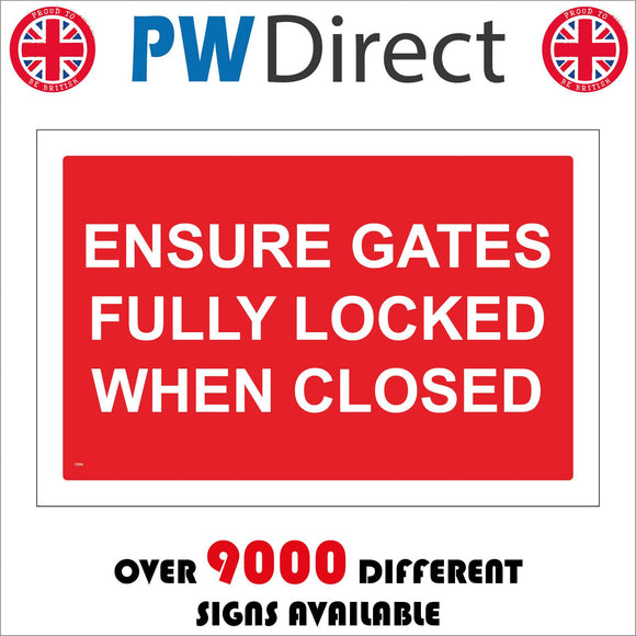 CS356 Ensure Gate Fully Locked When Closed