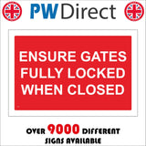 CS356 Ensure Gate Fully Locked When Closed