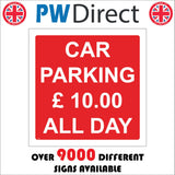 TR873 Car Parking £10 All Day