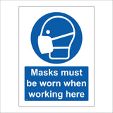MA931 Masks Must Be Worn When Working Here