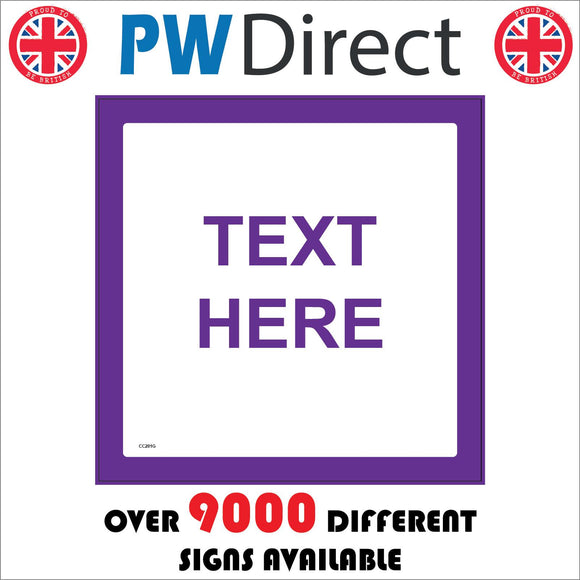 CC201G Text Words Choice Create Custom Personalise Purple