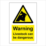 WT469 Warning Livestock Can Be Dangerous