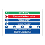 MU353 Site Safety No Unauthorised Entry Visitors Inducted Work