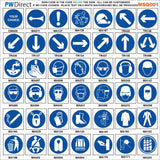 AFSQ04 Fire Evacuation Arrows Floor Levels Numbers Letters Custom