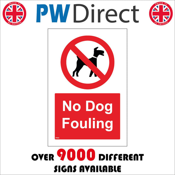 PR523 No Dog Fouling Play Area Park Sports Ground Field Pavement