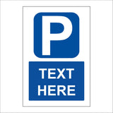 VE474 Parking Your Text Made To Order Custom Personalise