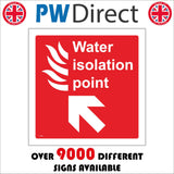 FI365 Water Isolation Point Diagonal Arrow Up Left