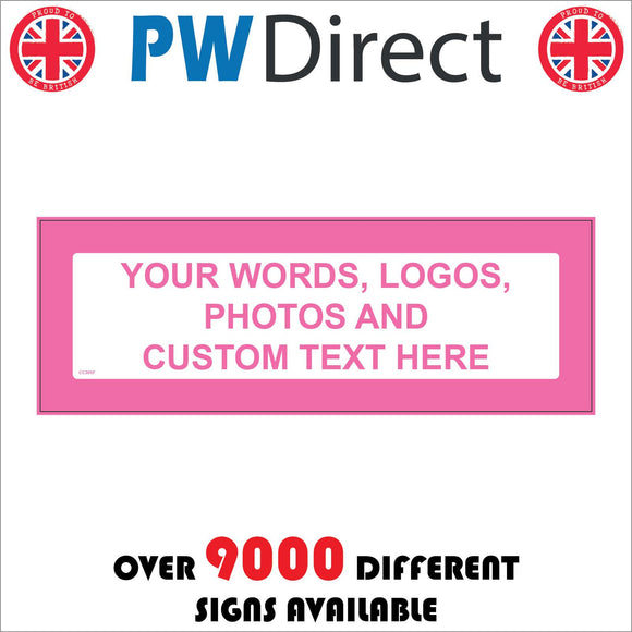 CC301F Custom Pink Words Text Choice Logo Symbol Photo Design