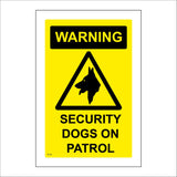 SE182 Warning Security Dogs On Patrol
