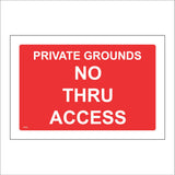 TR936 Private Grounds No Thru Access