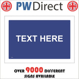 CC002B Text Here Blue White Mine Create Tailormade