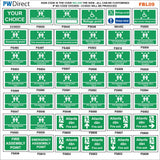 AFBL08 Fire Assembly Point Emergency Man Ymgynnull Tan Custom