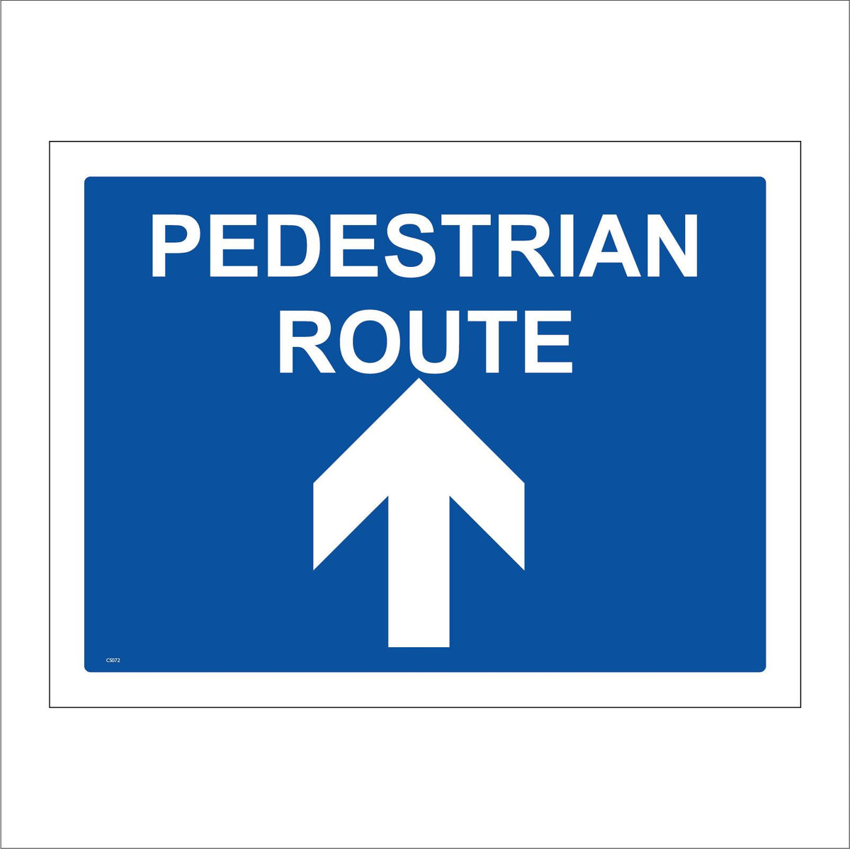 Pedestrian Route Up Sign with Arrow – PWDirect