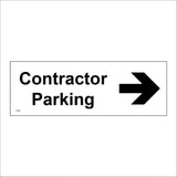 CS698 Contractor Parking Right Arrow Direction Route Way