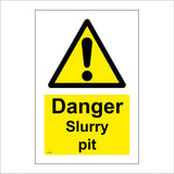 WT491 Danger Slurry Pit