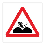 TR762 Crater Ahead Beware Potholes Damage Road Surface