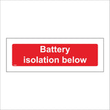 FI341 Battery Isolation Below