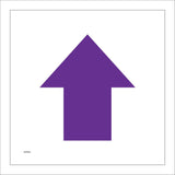 WM068G North Straight Ahead Arrow Purple Walk Ramble Hike Guide