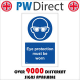 MA942 Eye Protection Must Be Worn
