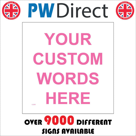 CC203F Your Custom Words Text Professional Exclusive Pink