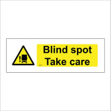 WT477 Blind Spot Take Care Road Users Bikers Pedestrians