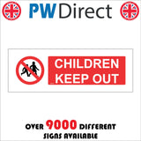 CS076 Children Keep Out Sign with Children