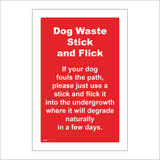 TR806 Dog Waste Stick Flick Fouls Path Degrade Undergrowth