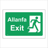 FS400 Allanfa Exit Right Running Man Bilingual