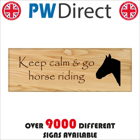 IN223 Keep Calm And Go Horse Riding